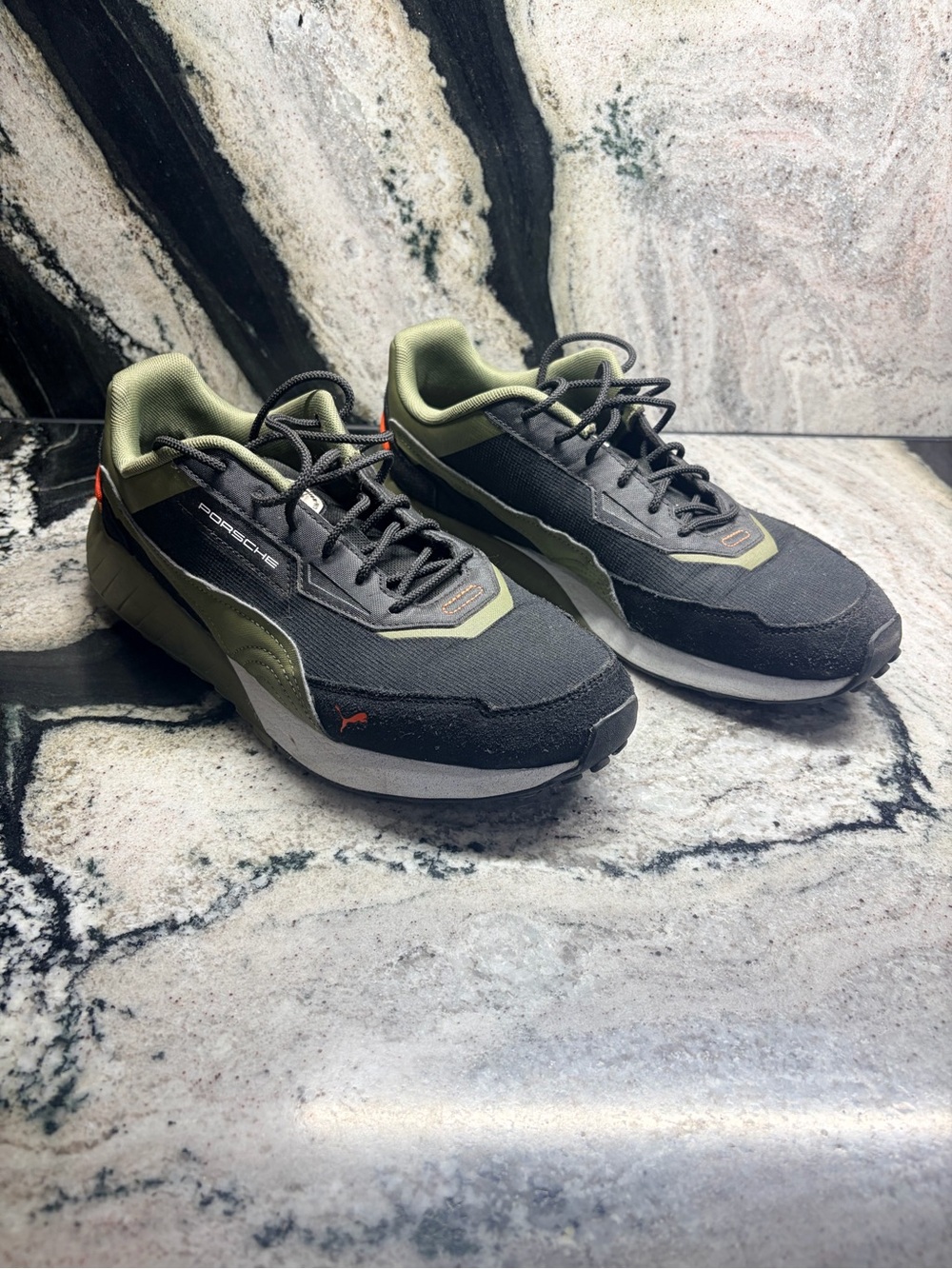 Puma Porsche Legacy 917 Men’s US 10 UK 9 Black Olive Sneakers Racing
